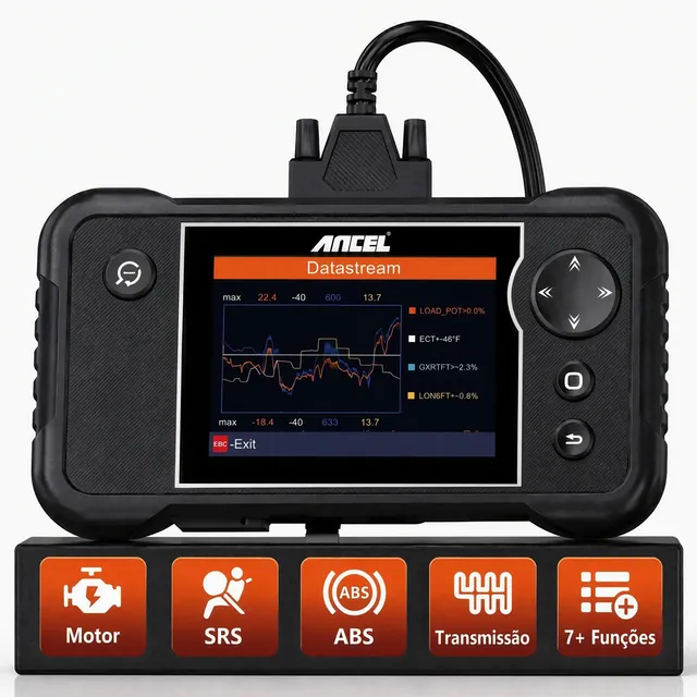 Ancel Profissional Scanner Automotivo Injeção ABS