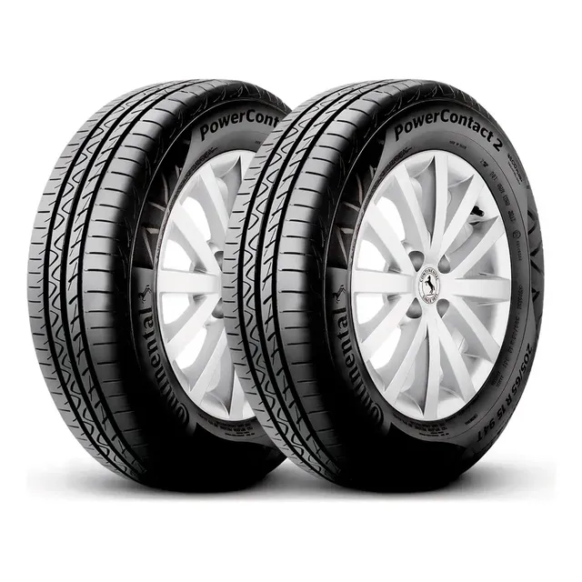 Kit 2 Pneus 185/60R15 Continental PowerContact 2 84H Aro 15