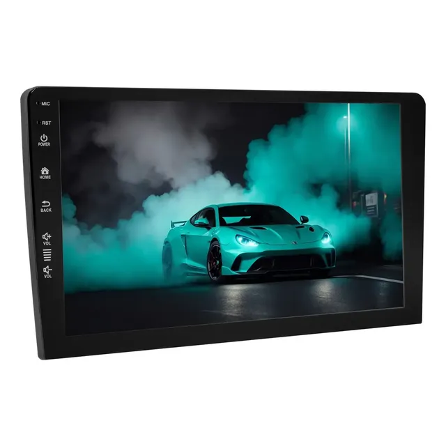 Central Multimídia Adak 9 polegadas Android 64GB GPS Bluetooth QLED Preto