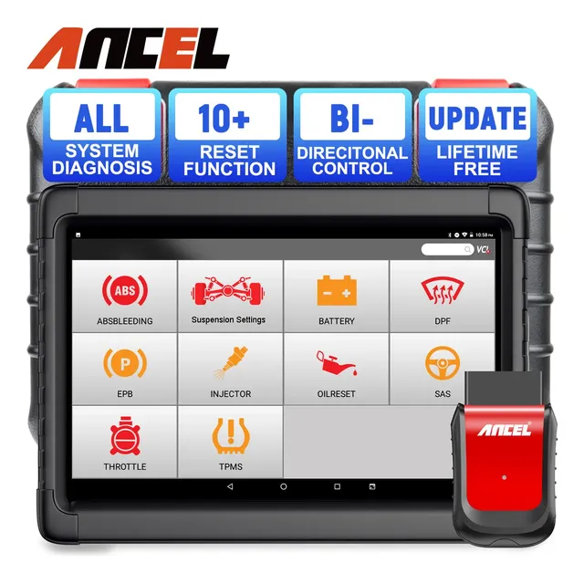 Scanner Automotivo OBD2 Ancel X6 Bluetooth SAS Oil Reset