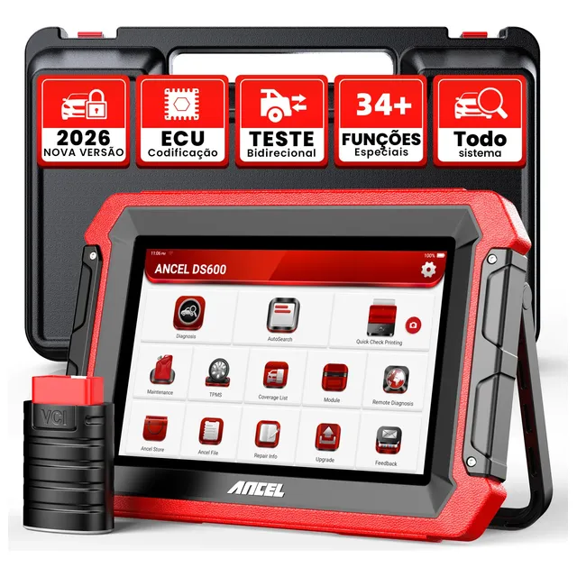 Ancel DS600 Escanear Automotivo Codifica ECU Bidirecional
